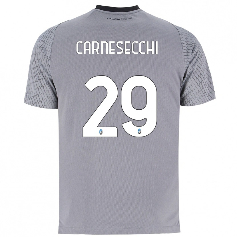 Danxen Dames Marco Carnesecchi #29 Grijs Blauw Rood Keepersshirt 2025/26 T-Shirt