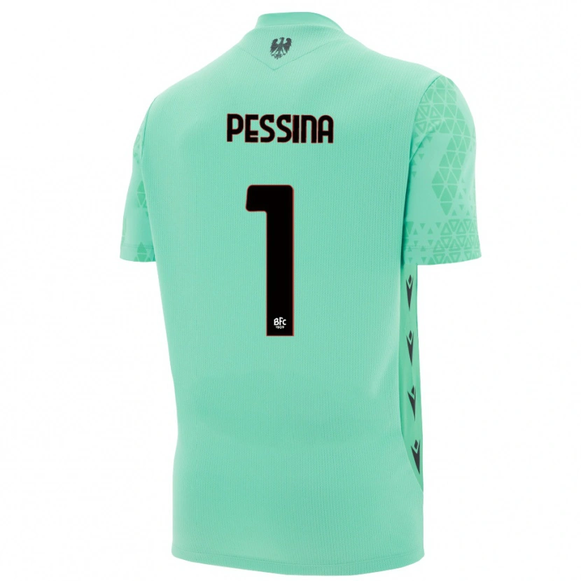 Danxen Dames Massimo Pessina #1 Munt Blauw Zwart Keepersshirt 2025/26 T-Shirt