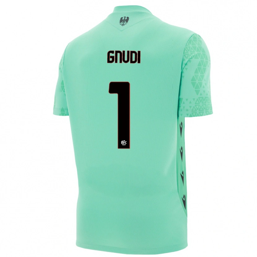 Danxen Dames Riccardo Gnudi #1 Munt Blauw Zwart Keepersshirt 2025/26 T-Shirt