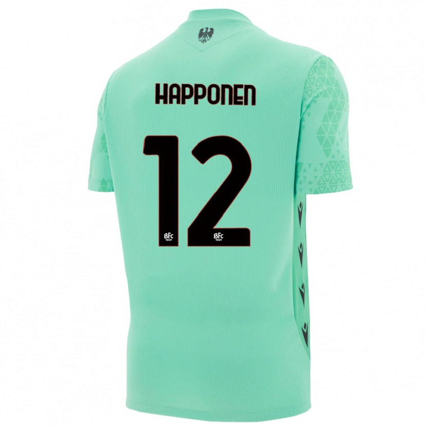 Danxen Dames Ukko Happonen #12 Munt Blauw Zwart Keepersshirt 2025/26 T-Shirt