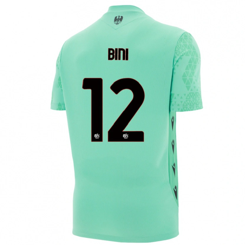Danxen Dames Cesare Bini #12 Munt Blauw Zwart Keepersshirt 2025/26 T-Shirt
