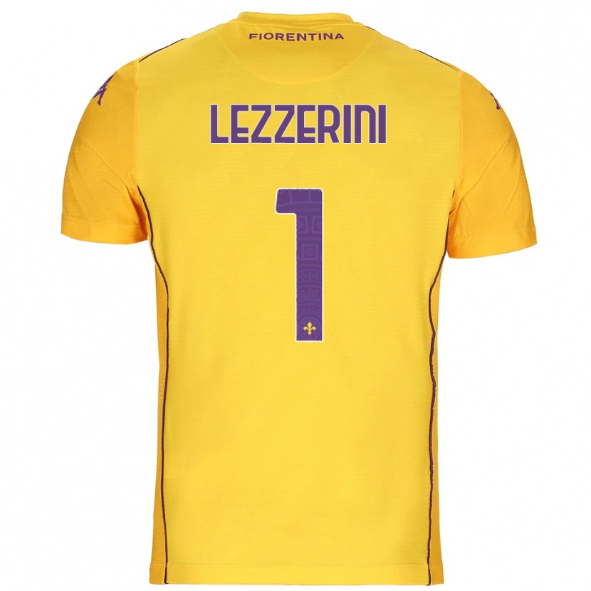Danxen Dames Luca Lezzerini #1 Oranje Geel Paars Keepersshirt 2025/26 T-Shirt