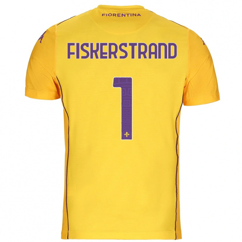 Danxen Dames Cecilie Fiskerstrand #1 Oranje Geel Paars Keepersshirt 2025/26 T-Shirt