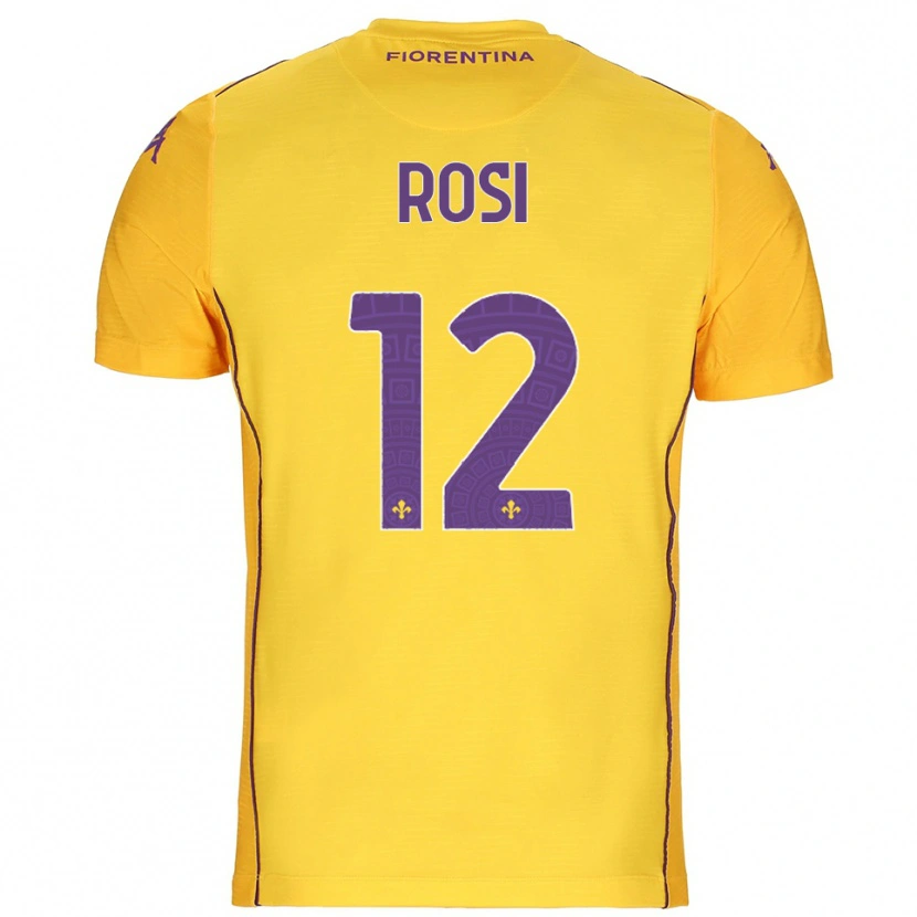 Danxen Dames Ettore Rosi #12 Oranje Geel Paars Keepersshirt 2025/26 T-Shirt