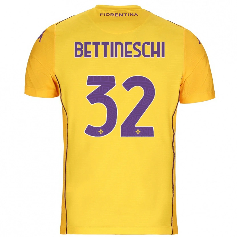 Danxen Dames Giorgia Bettineschi #32 Oranje Geel Paars Keepersshirt 2025/26 T-Shirt