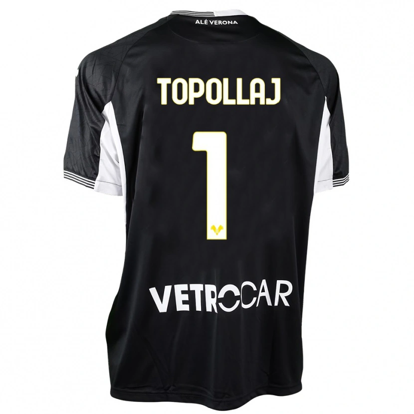 Danxen Dames Mark Topollaj #1 Zwart Wit Keepersshirt 2025/26 T-Shirt
