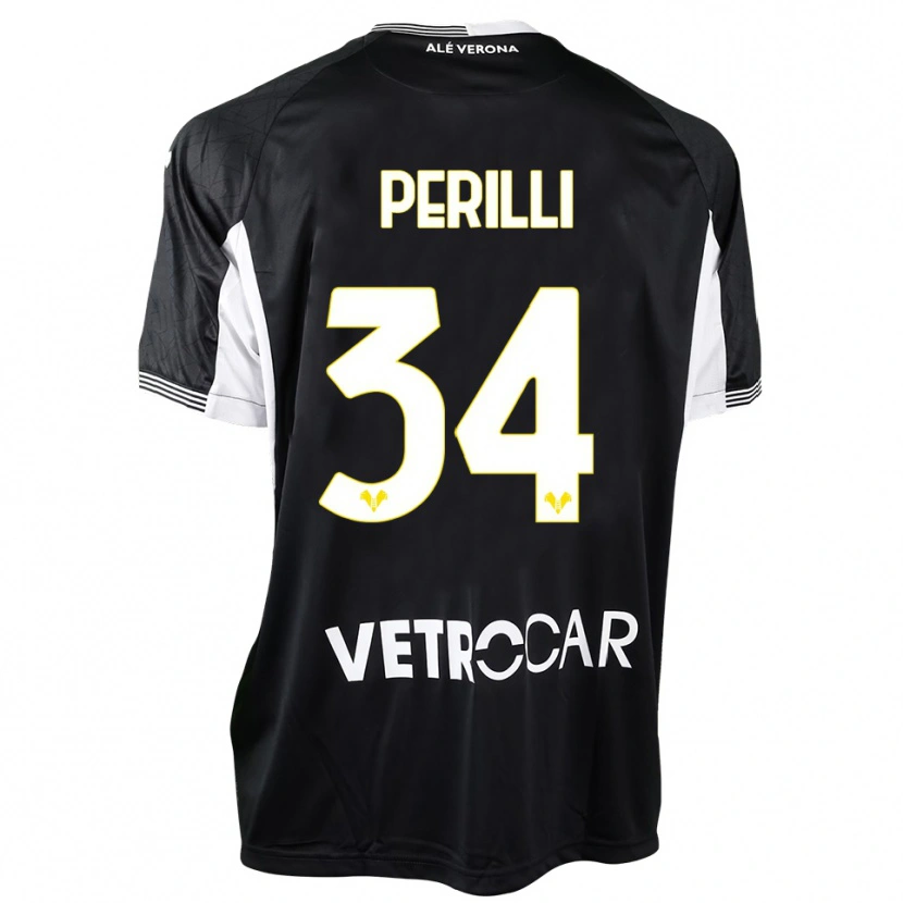 Danxen Dames Simone Perilli #34 Zwart Wit Keepersshirt 2025/26 T-Shirt