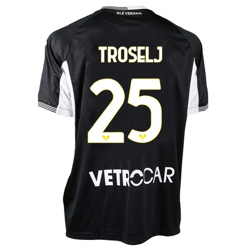 Danxen Dames Ethan Troselj #25 Zwart Wit Keepersshirt 2025/26 T-Shirt