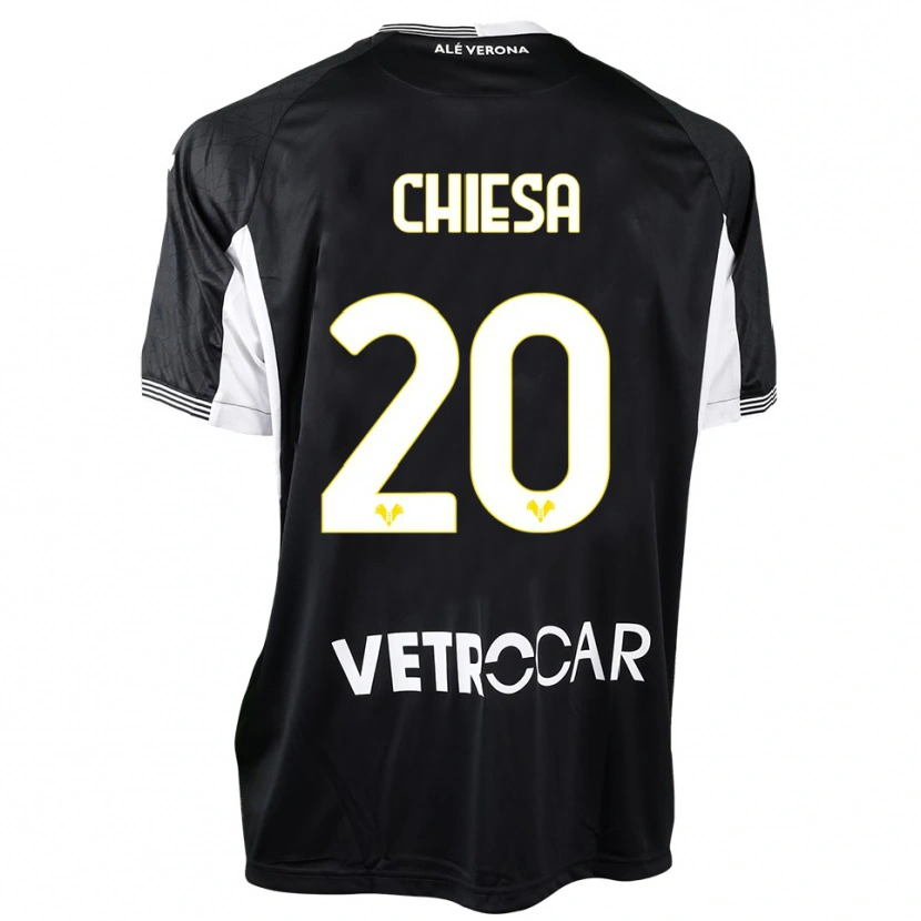 Danxen Dames Mattia Chiesa #20 Zwart Wit Keepersshirt 2025/26 T-Shirt