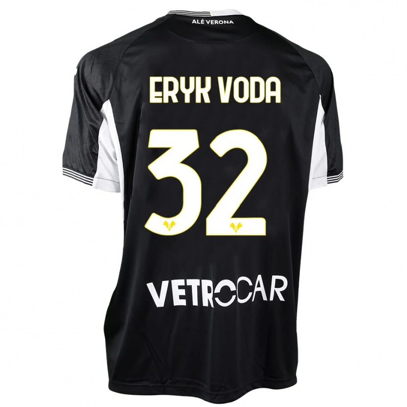 Danxen Dames Eryk Vodă #32 Zwart Wit Keepersshirt 2025/26 T-Shirt
