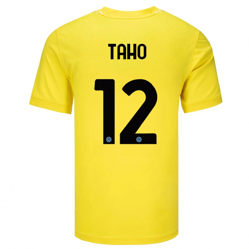 Danxen Dames Alain Taho #12 Licht Geel Zwart Keepersshirt 2025/26 T-Shirt