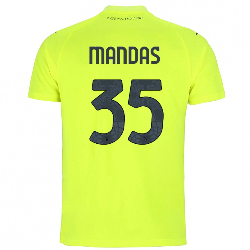 Danxen Dames Christos Mandas #35 Fluorescerend Groen Keepersshirt 2025/26 T-Shirt