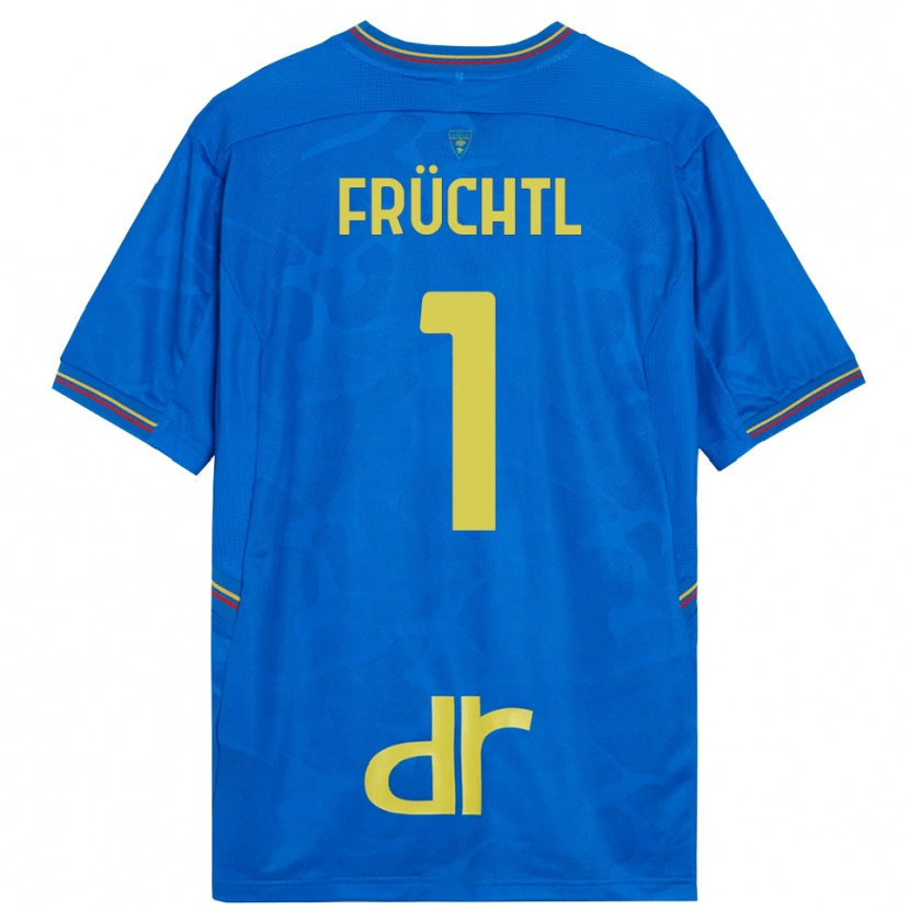 Danxen Dames Christian Früchtl #1 Koninklijk Blauw Bruin Keepersshirt 2025/26 T-Shirt