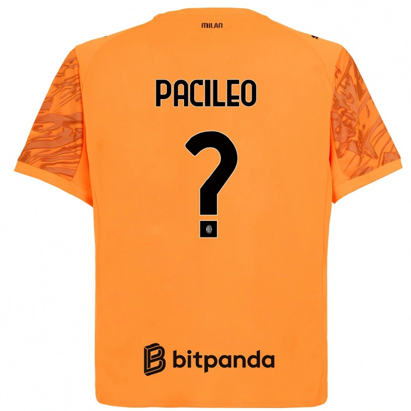 Danxen Dames Alessandro Pacileo #0 Oranje Geel Zwart Keepersshirt 2025/26 T-Shirt