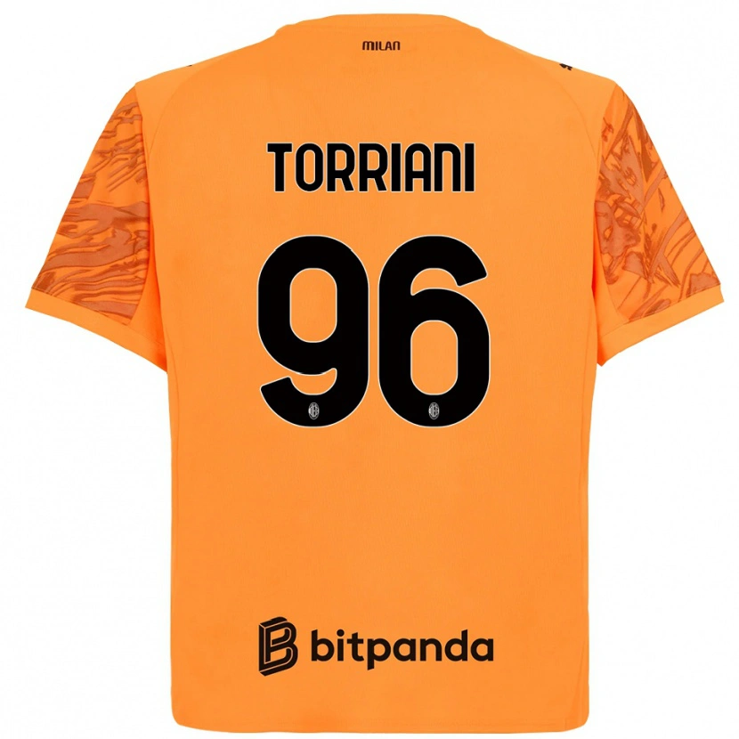 Danxen Dames Lorenzo Torriani #96 Oranje Geel Zwart Keepersshirt 2025/26 T-Shirt