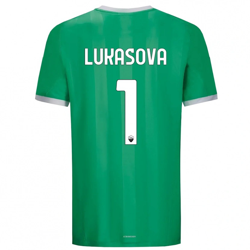 Danxen Dames Olivie Lukášová #1 Groen Wit Keepersshirt 2025/26 T-Shirt