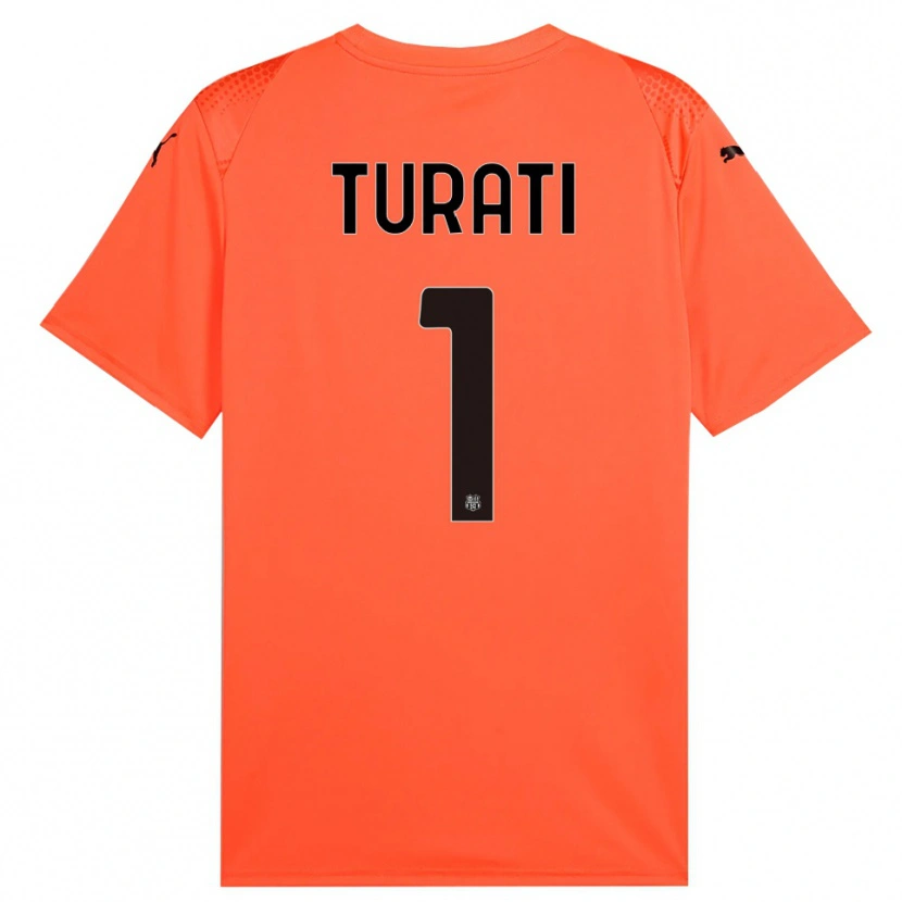 Danxen Dames Stefano Turati #1 Oranje Zwart Keepersshirt 2025/26 T-Shirt