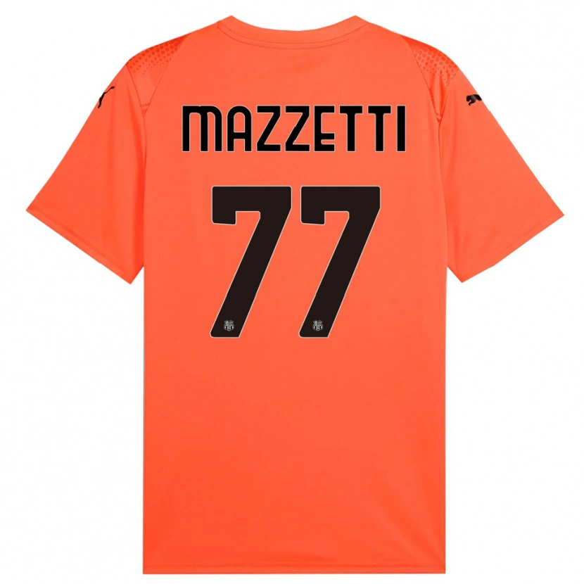 Danxen Dames Riccardo Mazzetti #77 Oranje Zwart Keepersshirt 2025/26 T-Shirt