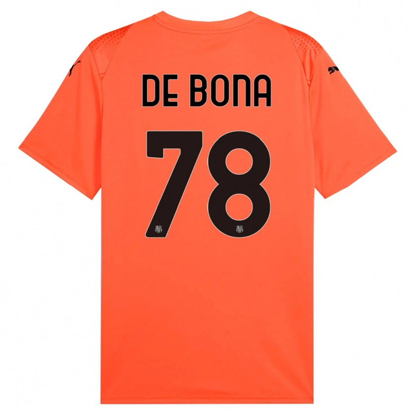 Danxen Dames Francesca De Bona #78 Oranje Zwart Keepersshirt 2025/26 T-Shirt