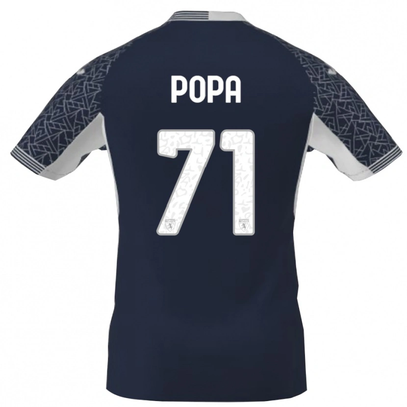 Danxen Dames Mihai Popa #71 Blauw Zwart Wit Keepersshirt 2025/26 T-Shirt
