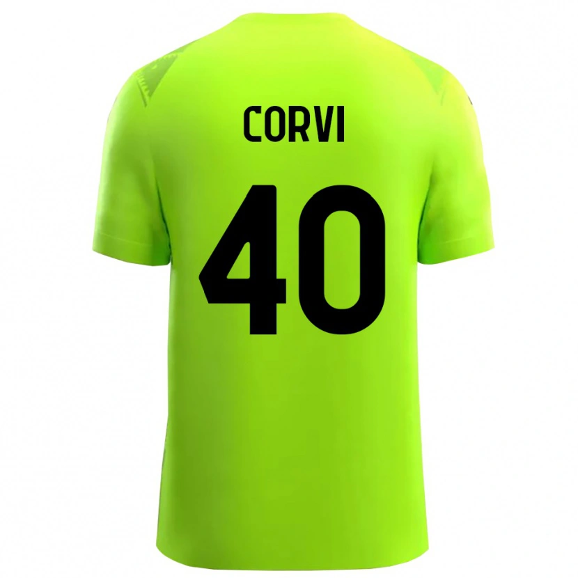 Danxen Dames Edoardo Corvi #40 Gras Groen Zwart Keepersshirt 2025/26 T-Shirt