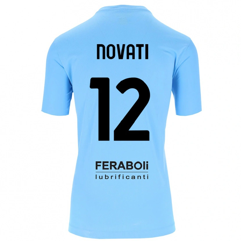 Danxen Dames Lorenzo Novati #12 Hemelsblauw Zwart Keepersshirt 2025/26 T-Shirt