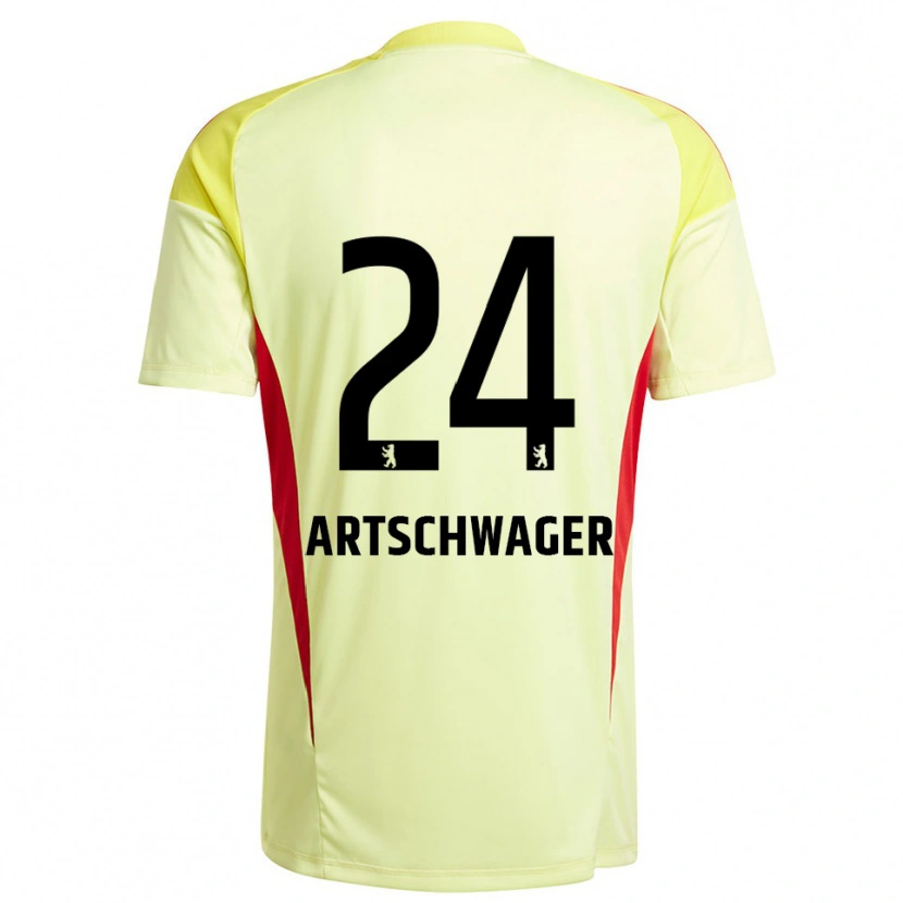 Danxen Dames Finn Artschwager #24 Licht Geel Zwart Keepersshirt 2025/26 T-Shirt
