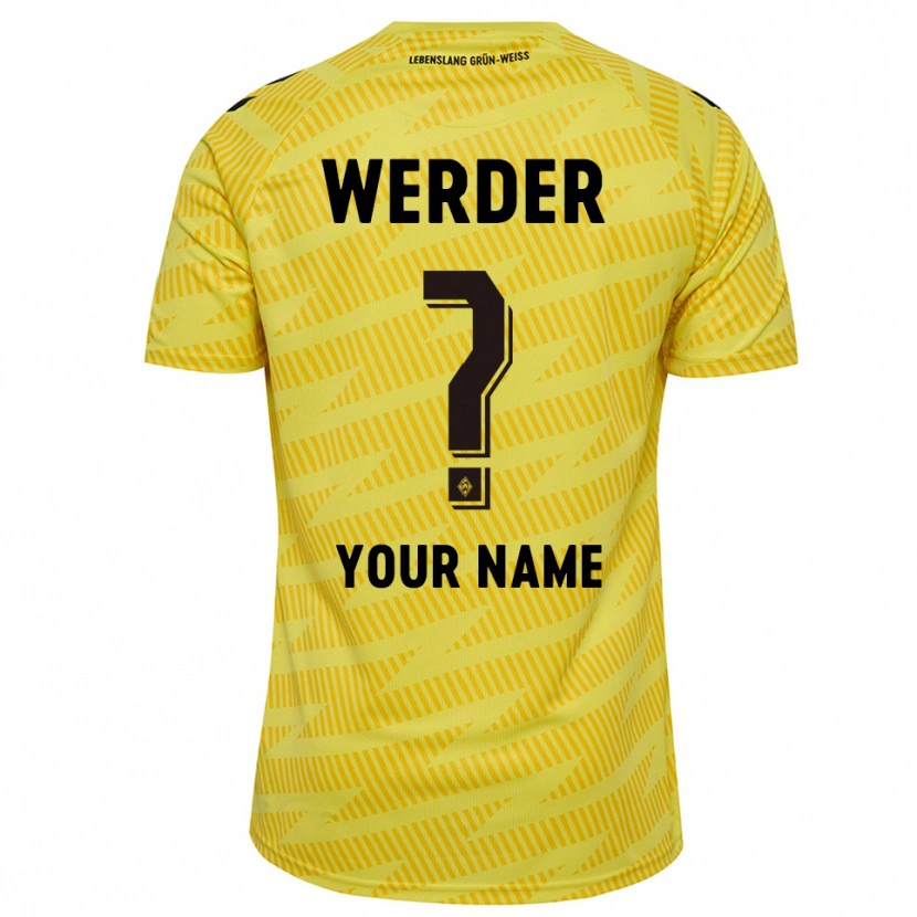 Danxen Dames Werder Bremen Geel Zwart Keepersshirt 2025/26 T-Shirt
