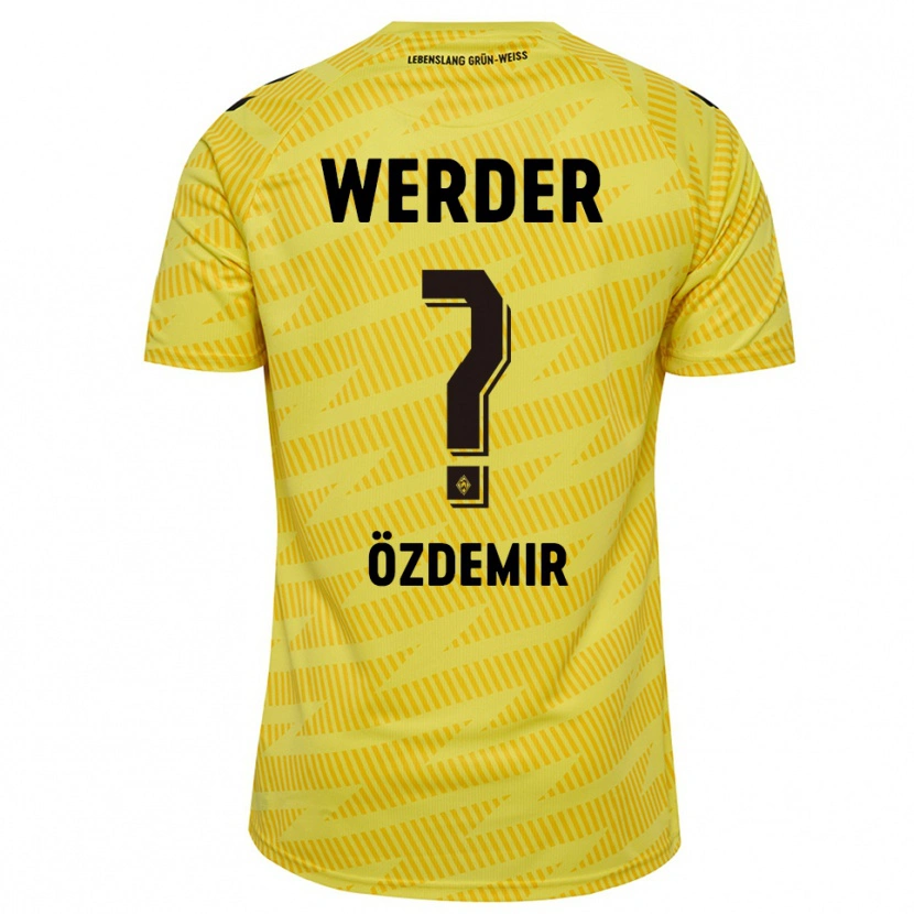 Danxen Dames Sinem Özdemir #0 Geel Zwart Keepersshirt 2025/26 T-Shirt