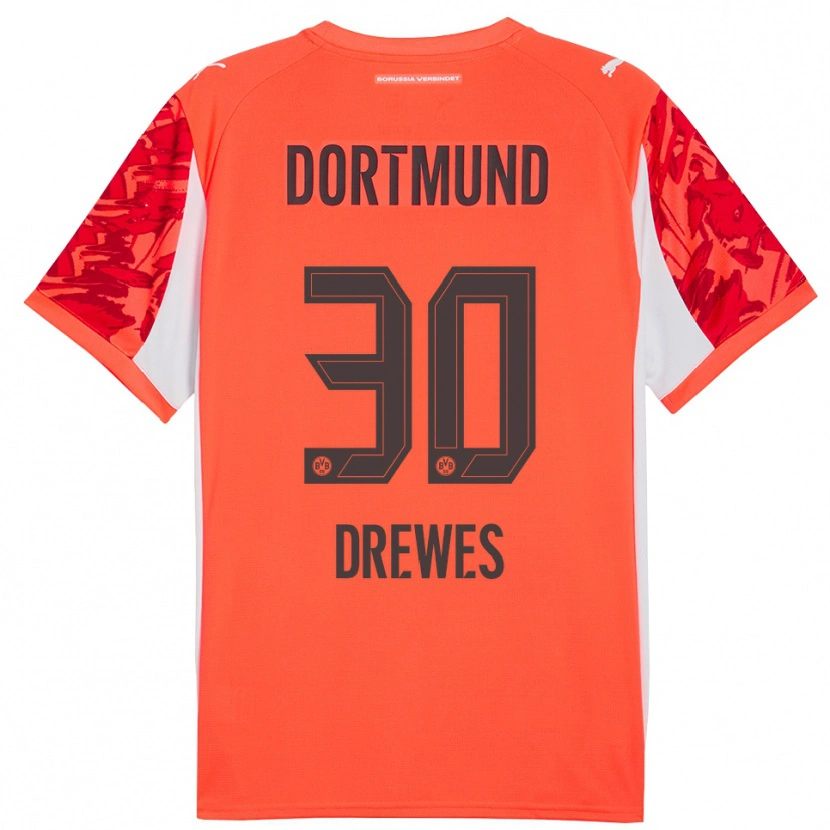 Danxen Dames Patrick Drewes #30 Rood Oranje Keepersshirt 2025/26 T-Shirt