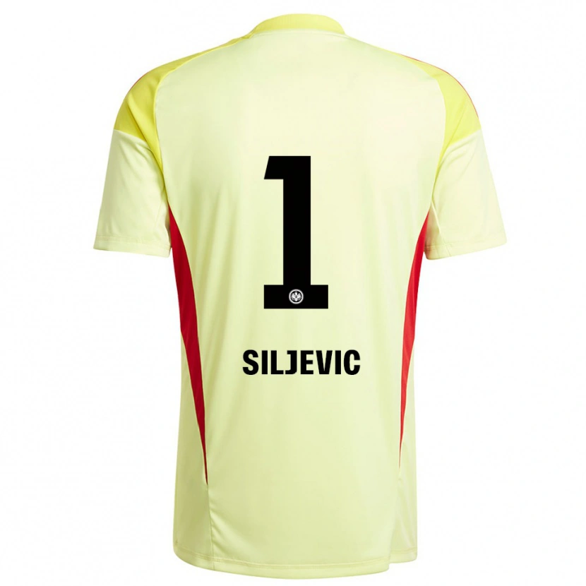 Danxen Dames Amil Siljevic #1 Licht Geel Zwart Keepersshirt 2025/26 T-Shirt