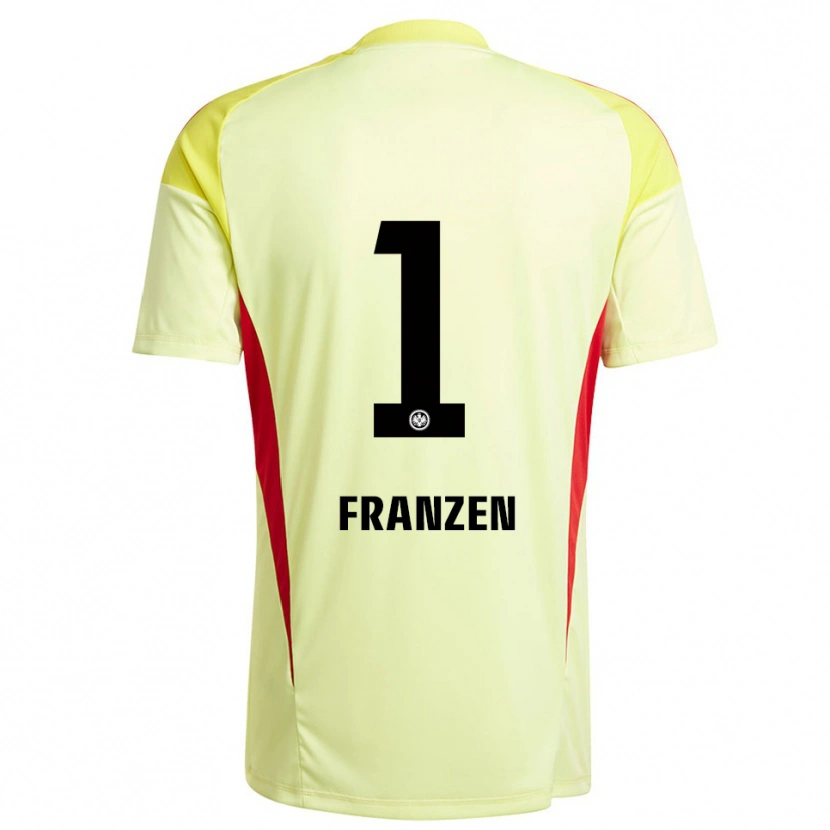 Danxen Dames Marlon Franzen #1 Licht Geel Zwart Keepersshirt 2025/26 T-Shirt