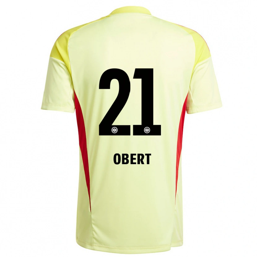 Danxen Dames Yuriy Obert #21 Licht Geel Zwart Keepersshirt 2025/26 T-Shirt