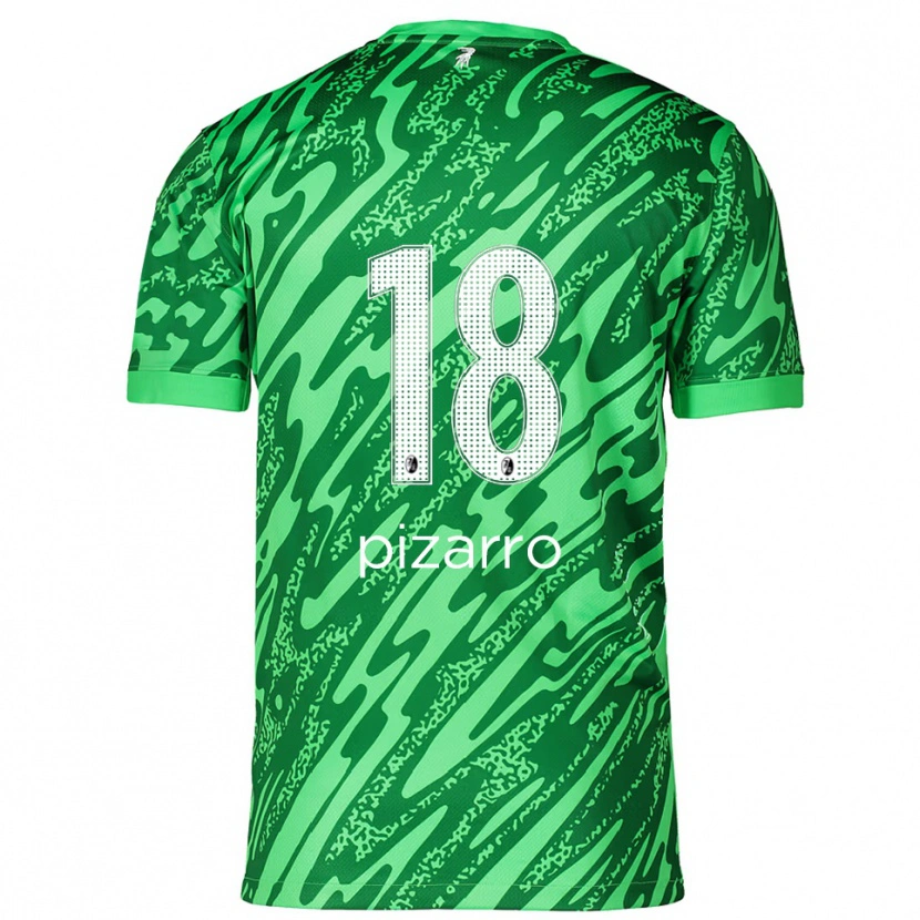 Danxen Dames Théodore Pizarro #18 Groen Wit Keepersshirt 2025/26 T-Shirt
