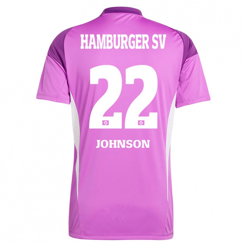 Danxen Dames Emmanuel Johnson #22 Lila Wit Paars Keepersshirt 2025/26 T-Shirt