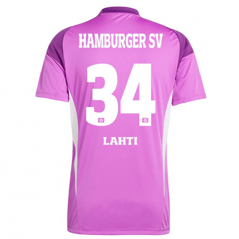 Danxen Dames Elias Lahti #34 Lila Wit Paars Keepersshirt 2025/26 T-Shirt