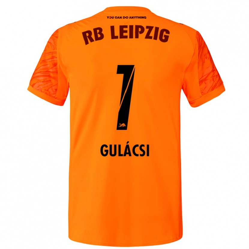 Danxen Dames Péter Gulácsi #1 Oranje Rood Keepersshirt 2025/26 T-Shirt