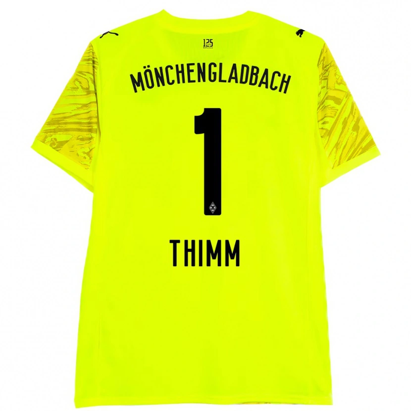Danxen Dames Joshua Thimm #1 Geel Zwart Keepersshirt 2025/26 T-Shirt