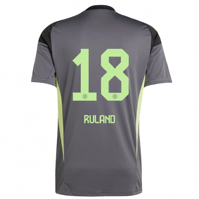 Danxen Dames Leonard Ruland #18 Zwart Groen Geel Keepersshirt 2025/26 T-Shirt