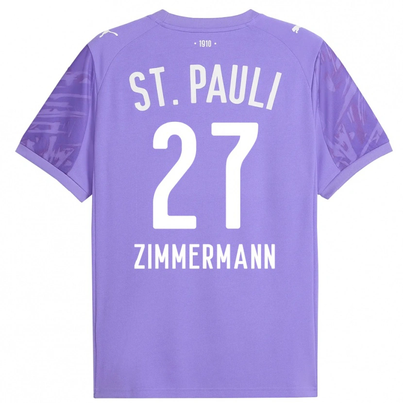 Danxen Dames Tara Zimmermann #27 Medium Paars Zwart Keepersshirt 2025/26 T-Shirt