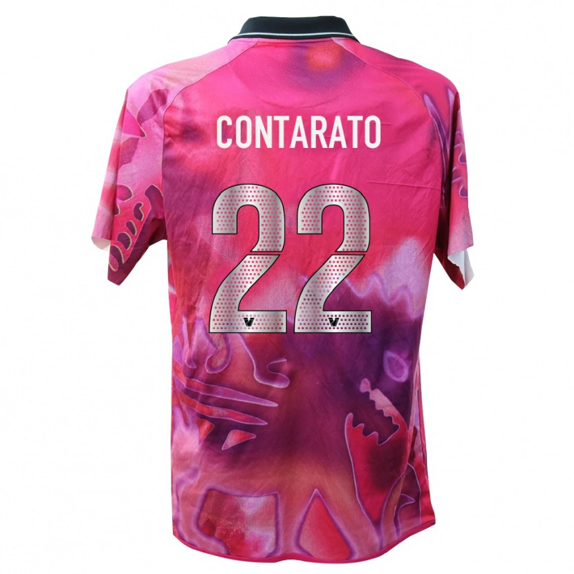 Danxen Dames Ettore Contarato #22 Diep Roze Keepersshirt 2025/26 T-Shirt