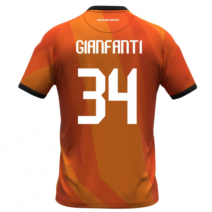 Danxen Dames Simone Gianfanti #34 Koraal Wit Zwart Keepersshirt 2025/26 T-Shirt