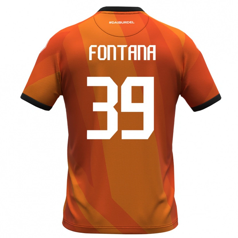 Danxen Dames Niccolò Fontana #39 Koraal Wit Zwart Keepersshirt 2025/26 T-Shirt
