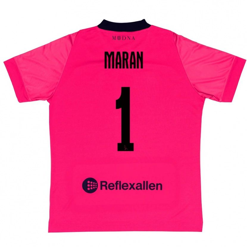 Danxen Dames Andrea Maran #1 Dieproze Zwart Keepersshirt 2025/26 T-Shirt
