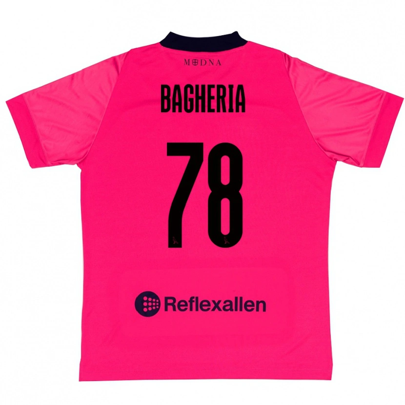 Danxen Dames Fabrizio Bagheria #78 Dieproze Zwart Keepersshirt 2025/26 T-Shirt