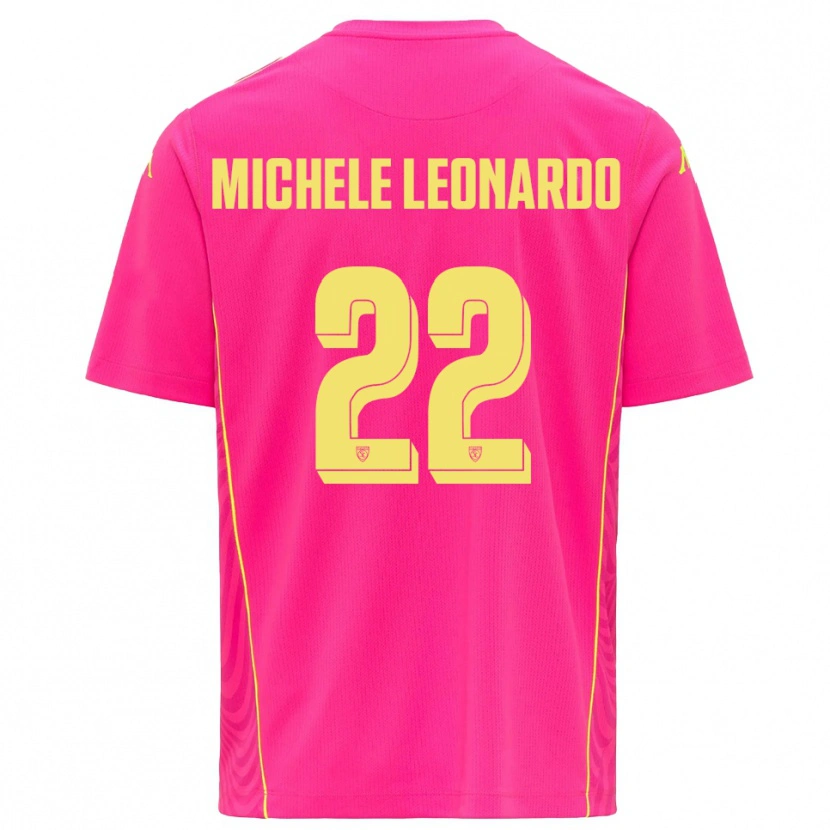 Danxen Dames Matteo Michele Leonardo #22 Diep Roze Geel Keepersshirt 2025/26 T-Shirt