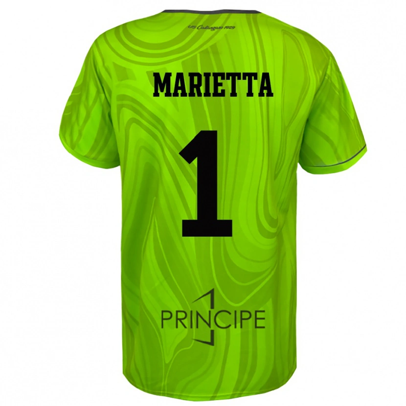 Danxen Dames Christian Marietta #1 Geel Groen Zwart Keepersshirt 2025/26 T-Shirt