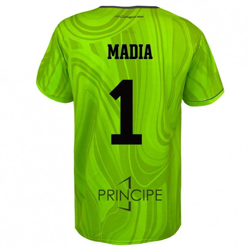Danxen Dames Lorenzo Madia #1 Geel Groen Zwart Keepersshirt 2025/26 T-Shirt