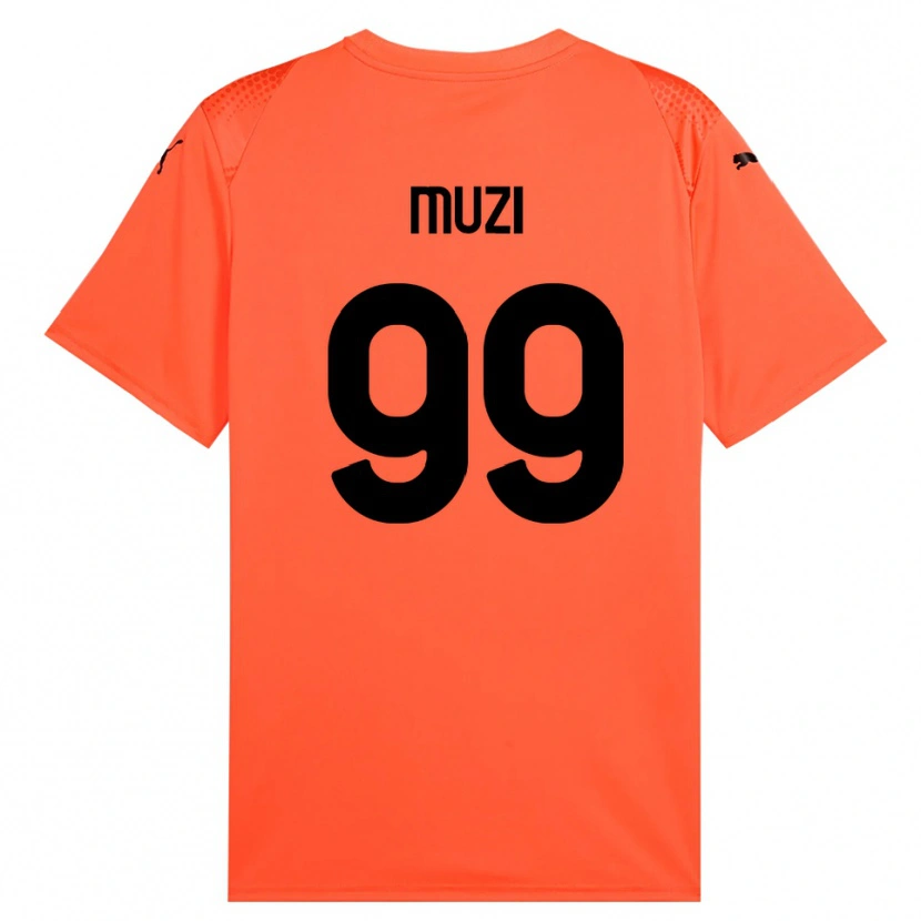 Danxen Dames Christian Muzi #99 Oranje Zwart Keepersshirt 2025/26 T-Shirt