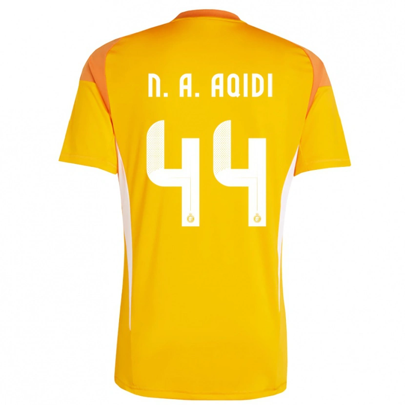 Danxen Dames Nawaf Al-Aqidi #44 Oranje Geel Wit Keepersshirt 2025/26 T-Shirt